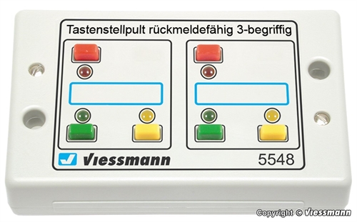 Viessmann 5548 Knap kontrolpanel, feedback til 3 aspekter