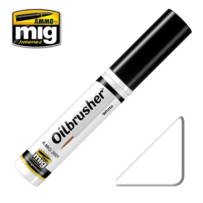 Ammo by MIG 3501 Oilbrusher WHITE